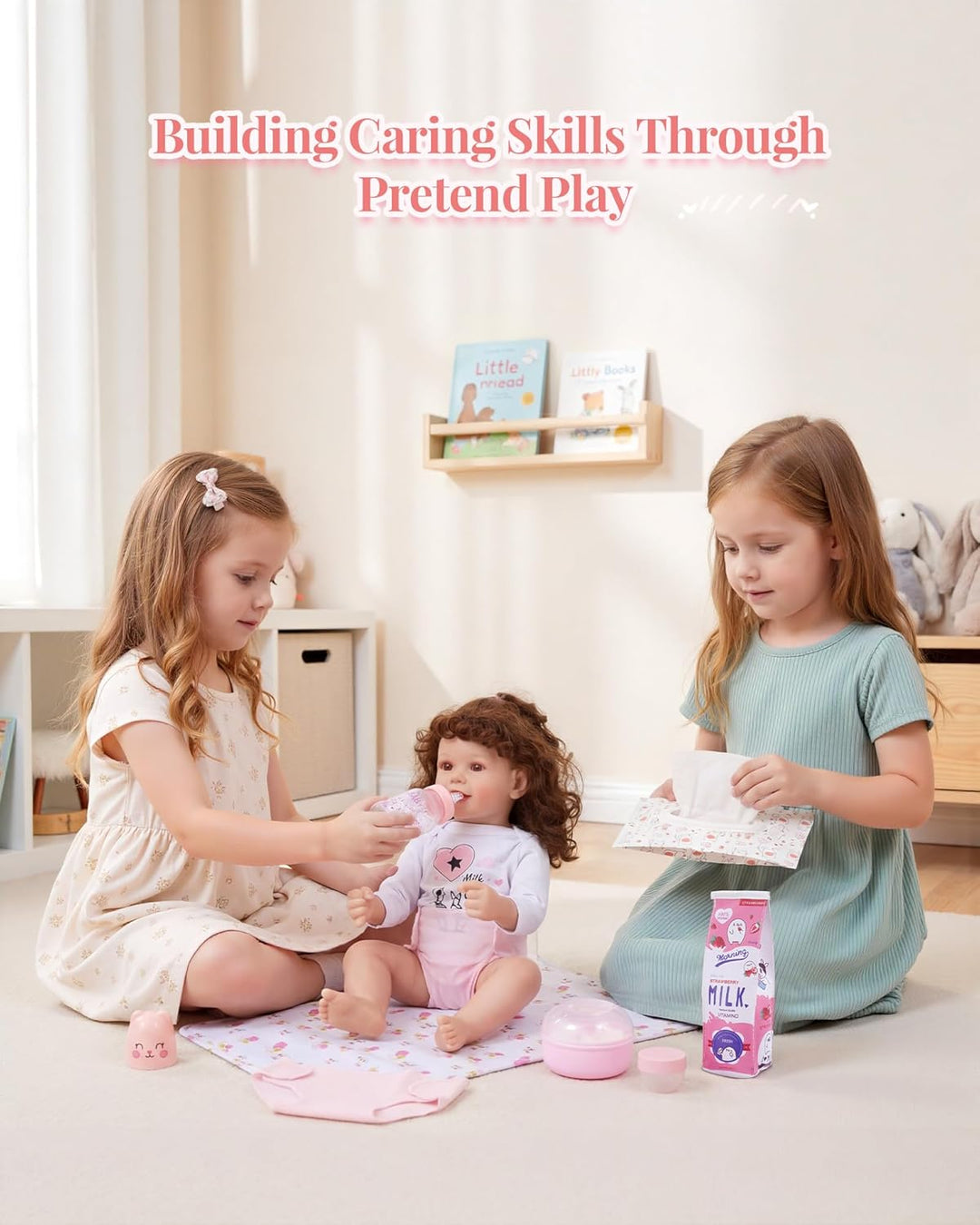 BABESIDE Juego de 10 piezas de accesorios para muñecas reborn para...