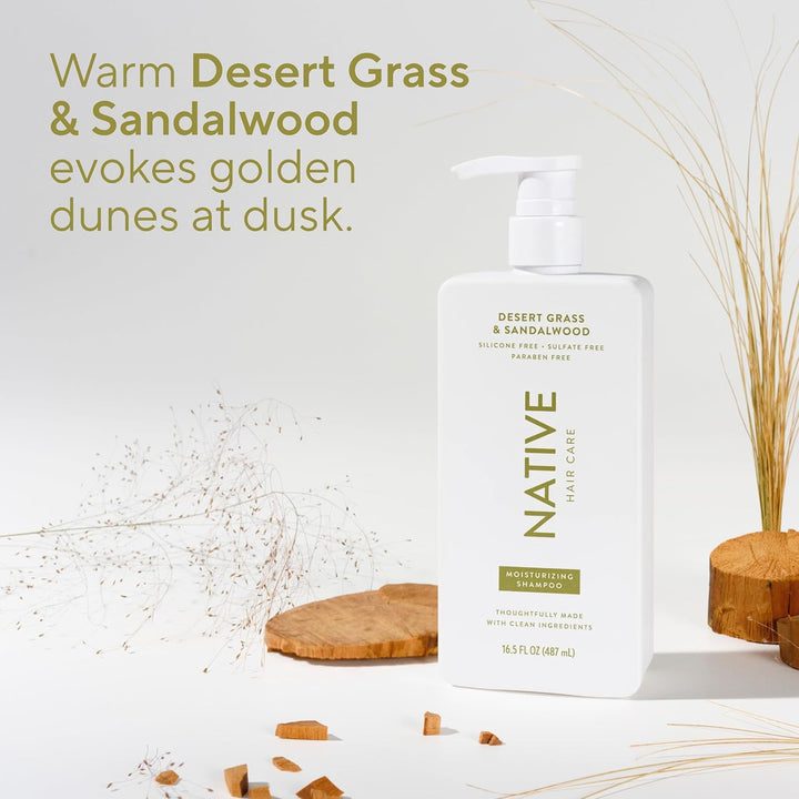 Native El champú y acondicionador Desert Grass &amp; Sandalwood con...