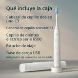 Philips Sonicare Cepillo de dientes eléctrico serie 6500, tecnologí...