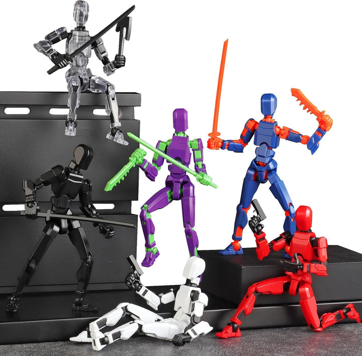 Juego de 13 figuras de acción, 6 figuras de acción T-Robot 13, Tita...