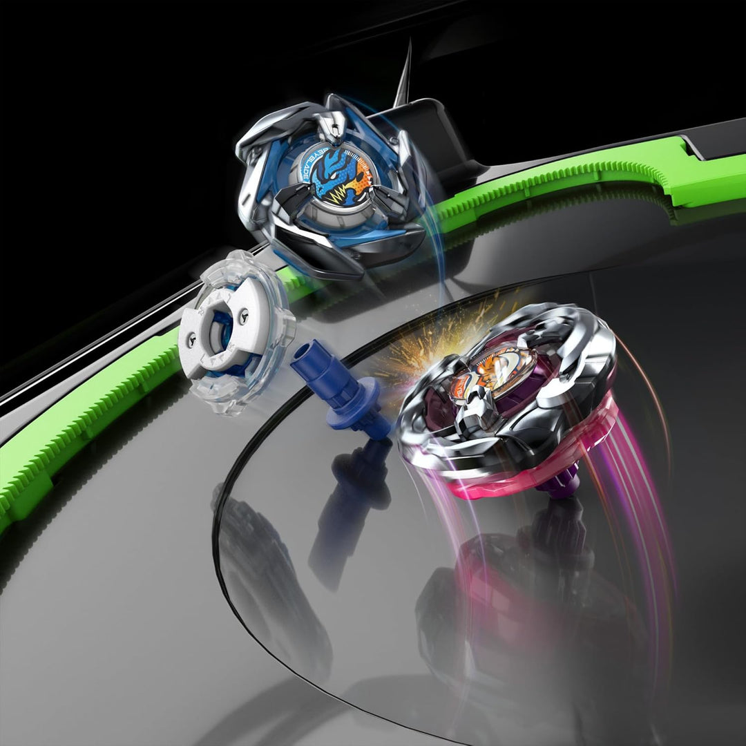 Beyblade X Xtreme Battle Set con Beystadium Arena con riel