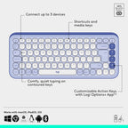 Logitech Combo POP ICON, combo de teclado y mouse Bluetooth, escrit...