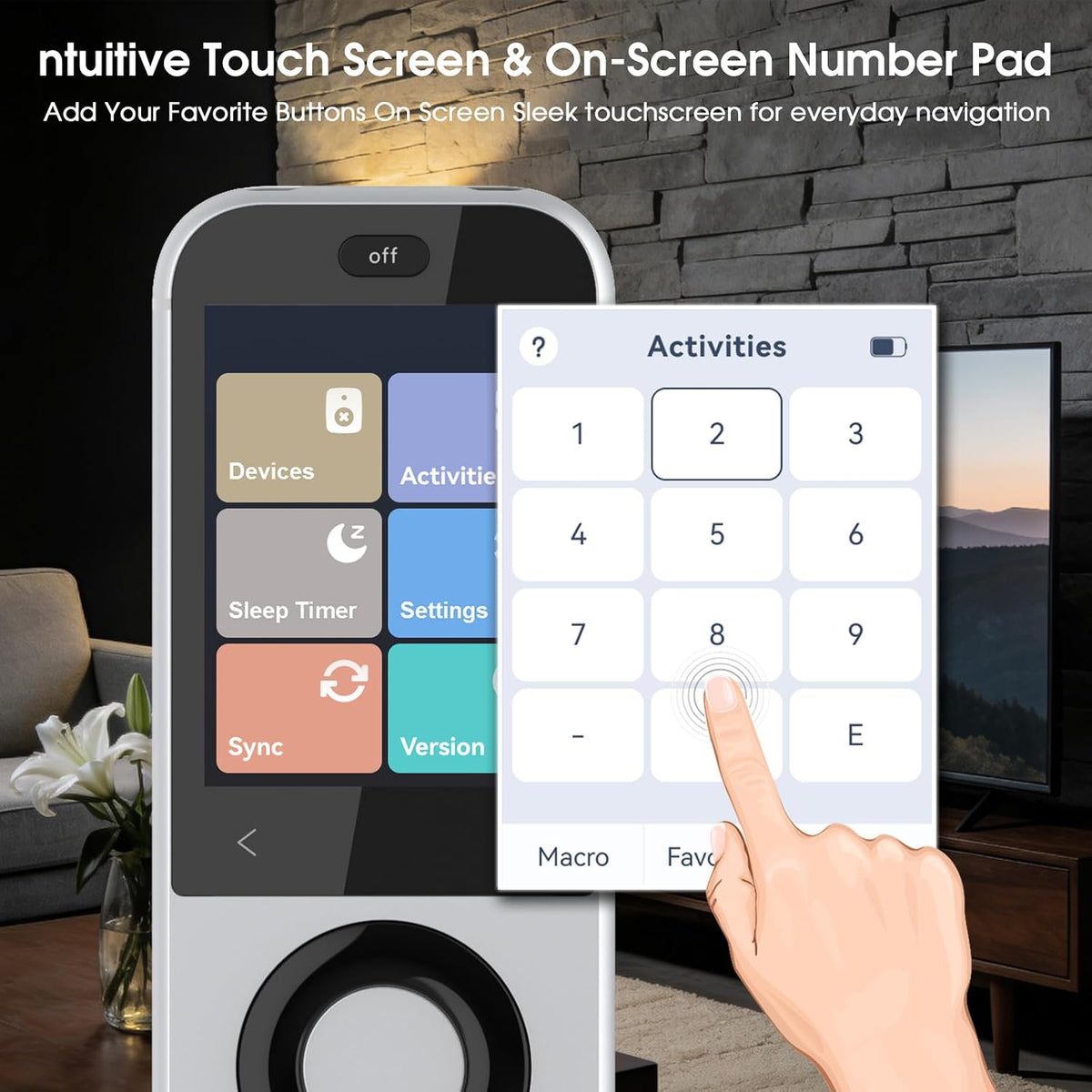 SofaBaton X2 control remoto universal con pantalla táctil, control remoto universal todo en uno con potente hub, actividades de un toque, aplicación personalizada, compatible con Alexa y Google