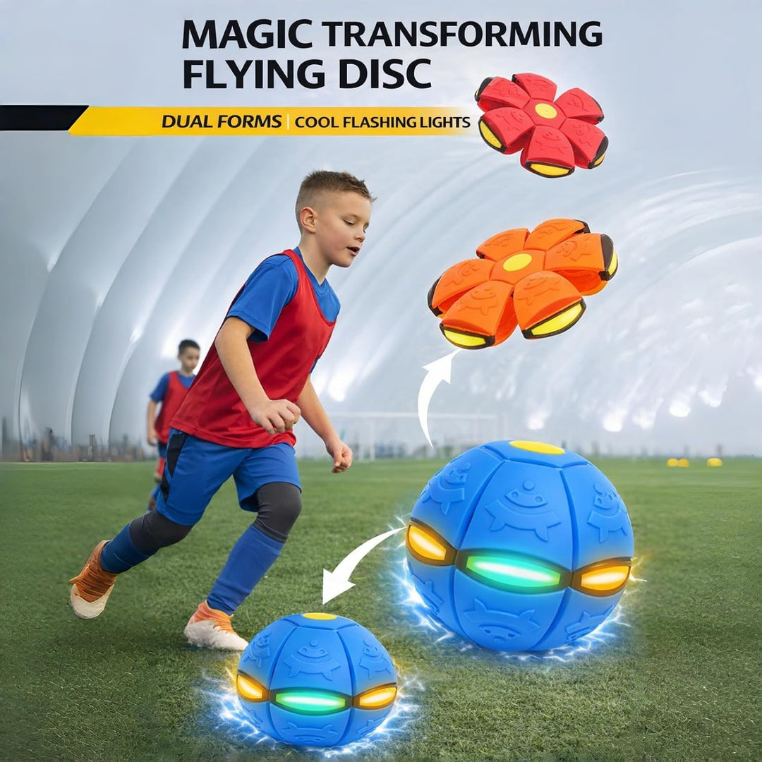 LETIAFINE 2 bolas mágicas de doble forma con 6 luces LED, bola emer...