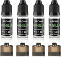 Recambio de aceite aromático de vainilla, 4 x 0.3 fl oz, grado