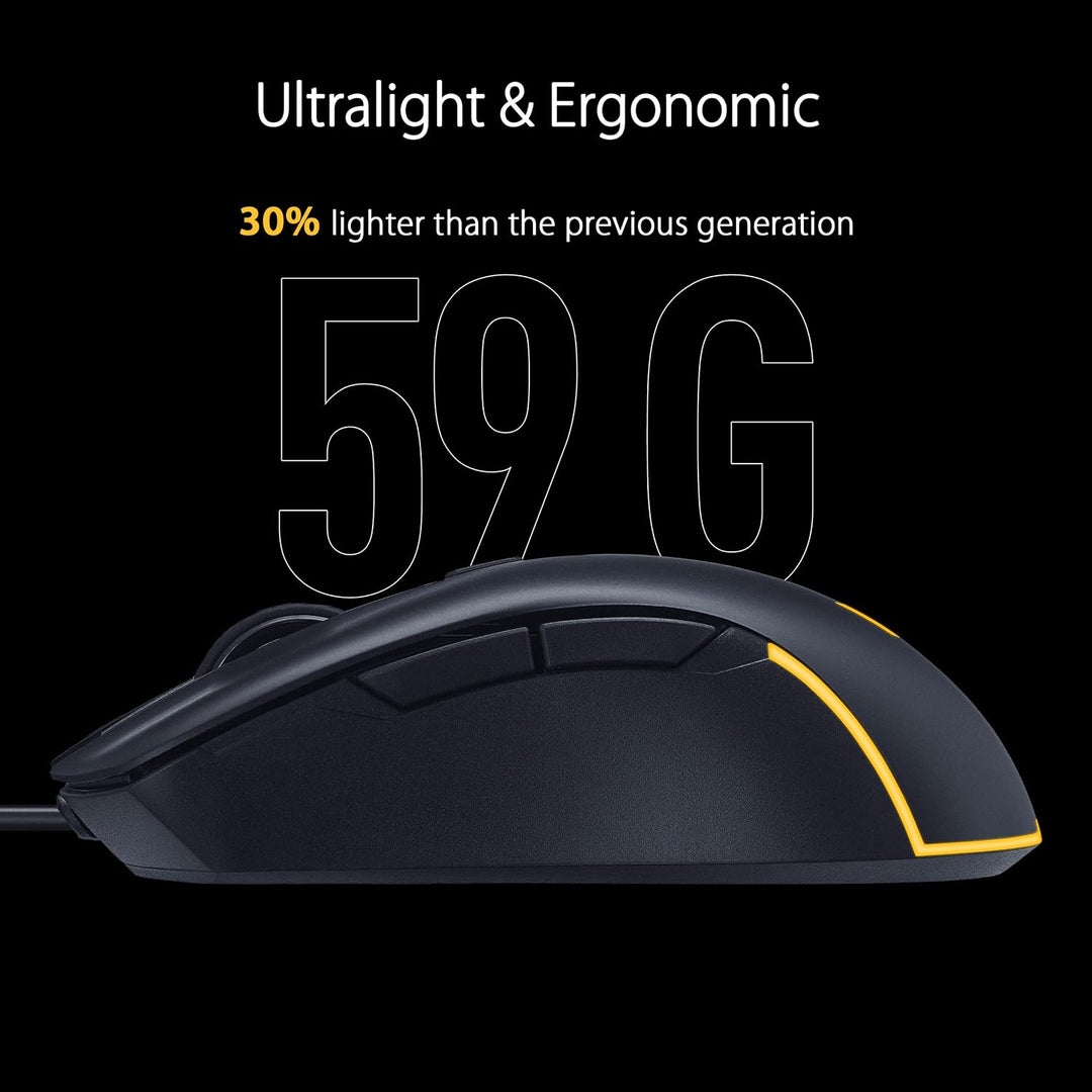 ASUS TUF Gaming M3 Gen II - Ratón USB con cable para juegos, ergonó...