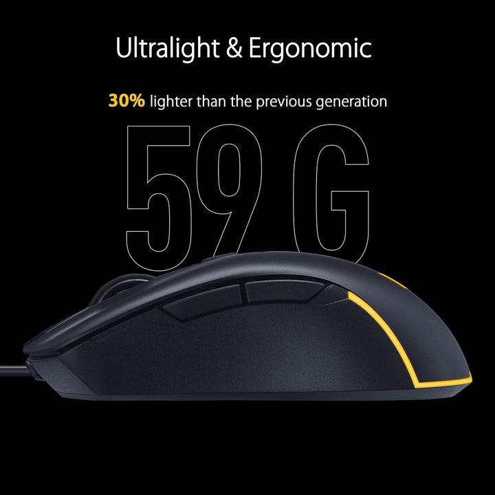 ASUS TUF Gaming M3 Gen II - Ratón USB con cable para juegos, ergonó...