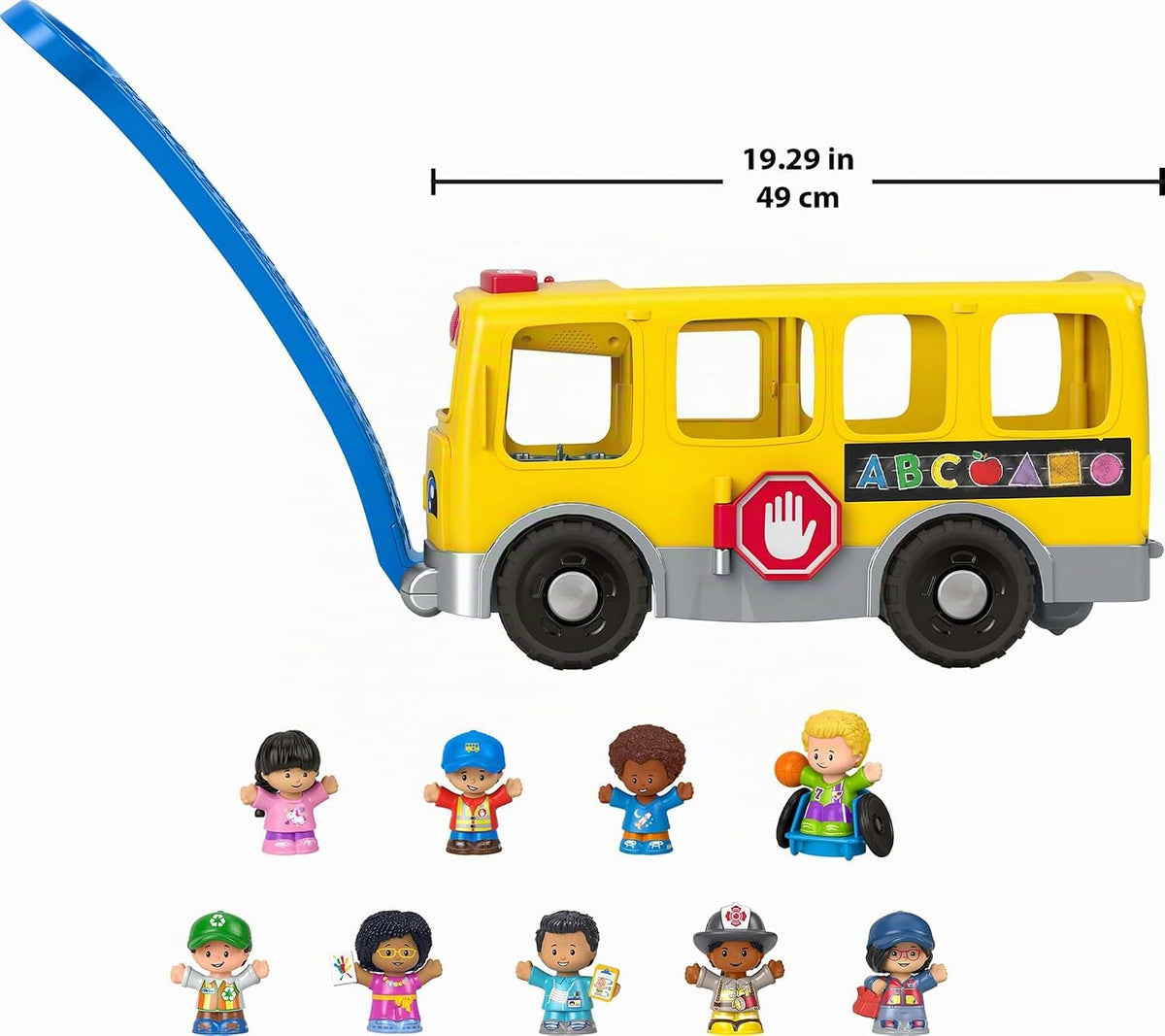 Fisher-Price Little People Autobús Escolar Grande Amarillo, Multilenguaje
