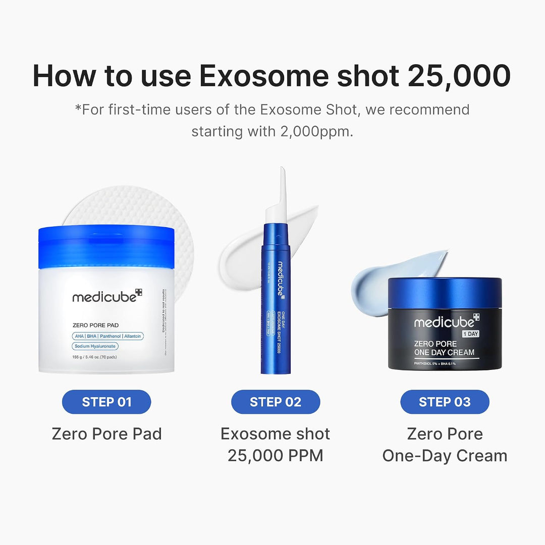 Medicube Zero Exosome Shot 25,000 PPM Spicule Suero Facial | Suero...
