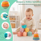 Montessori Toys - Juego de aprendizaje sensorial 6 en 1