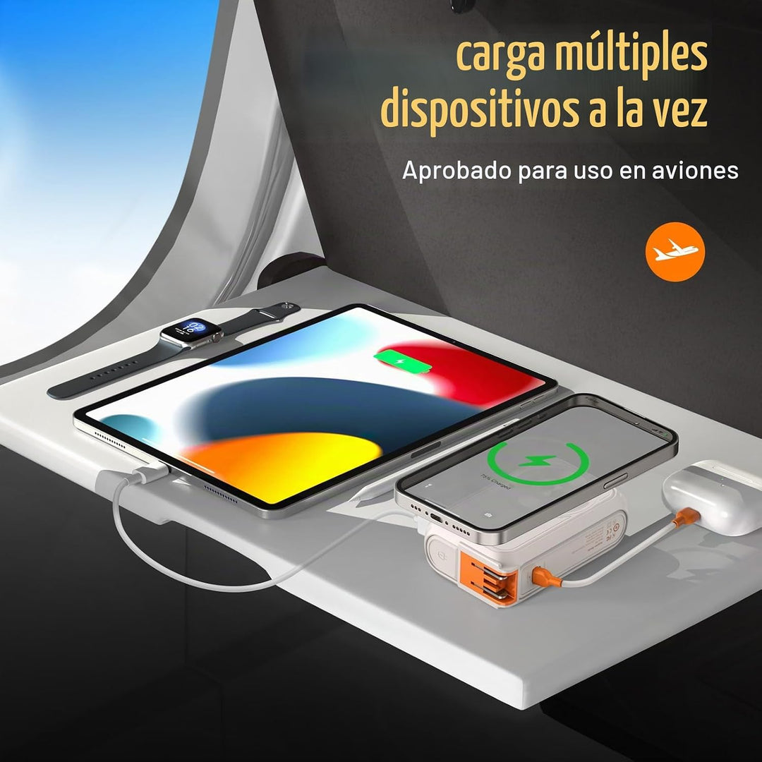 SEANCHEER P05 Cargador portátil, banco de energía magnético, pequeñ...