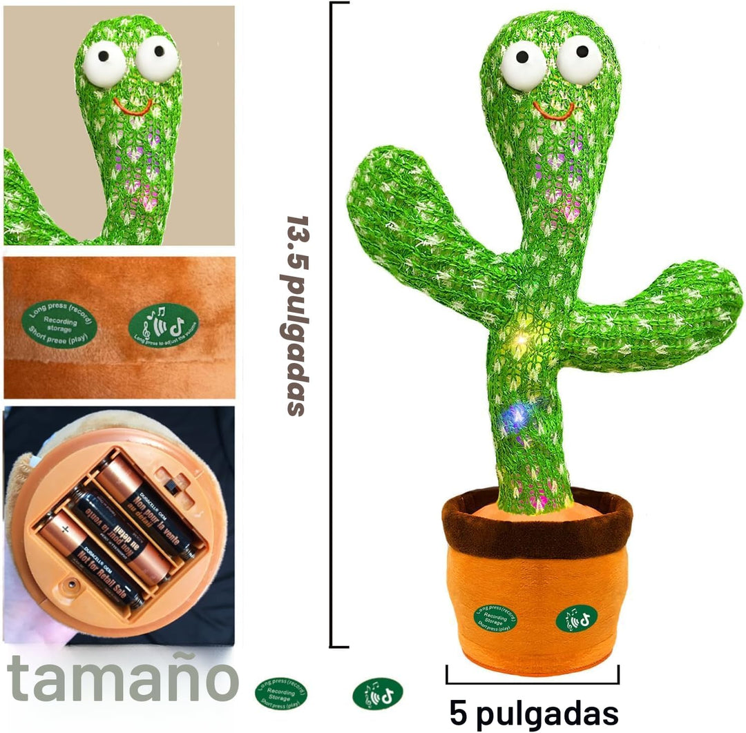 Hunfur Juguete de cactus parlante que baila de Navidad que imita la...