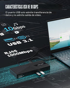 WAVLINK Displaylink Docking Station 3 monitores para Mac (M1-M5, Neo
