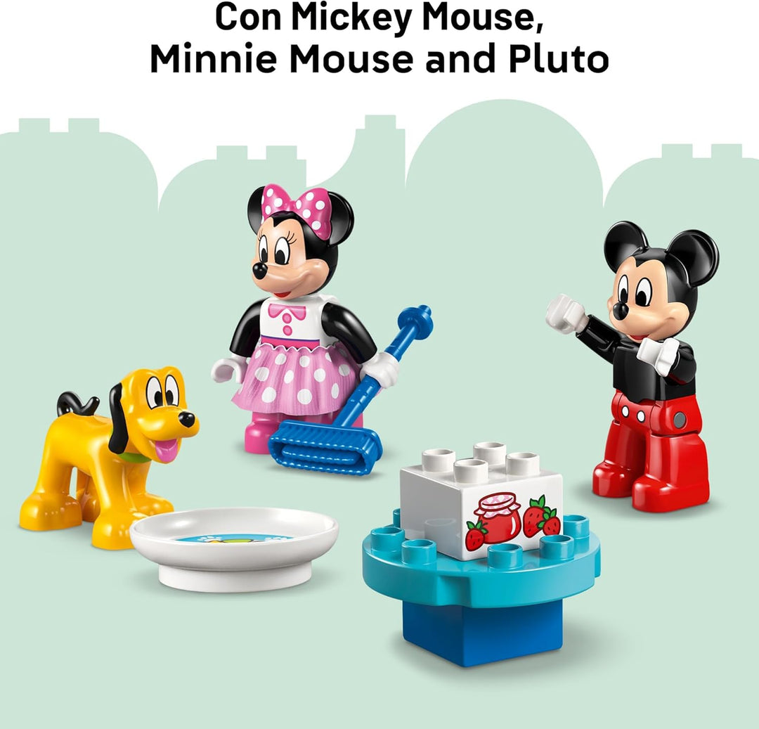 LEGO DUPLO Disney Mickey Mouse Clubhouse con Minnie y Pluto juguete...