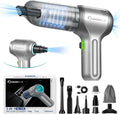 Aspiradora de Coche SakerPlus - Aspiradora de Mano Inalámbrica para Coches con Mejor Succión, Motor Sin Escobillas 12000PA de Máxima Potencia, Mini Aspiradora Portátil 3 en 1 Inalámbrica para Hogar