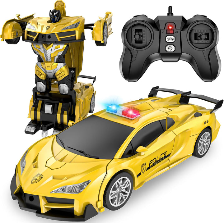 Febyhim - Auto a control remoto, juguetes de transformación con un...