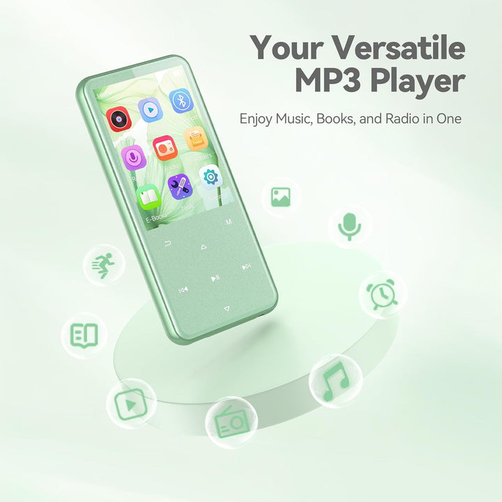 AGPTEK Reproductor MP3 de 64 GB con Bluetooth, reproductor de músic...