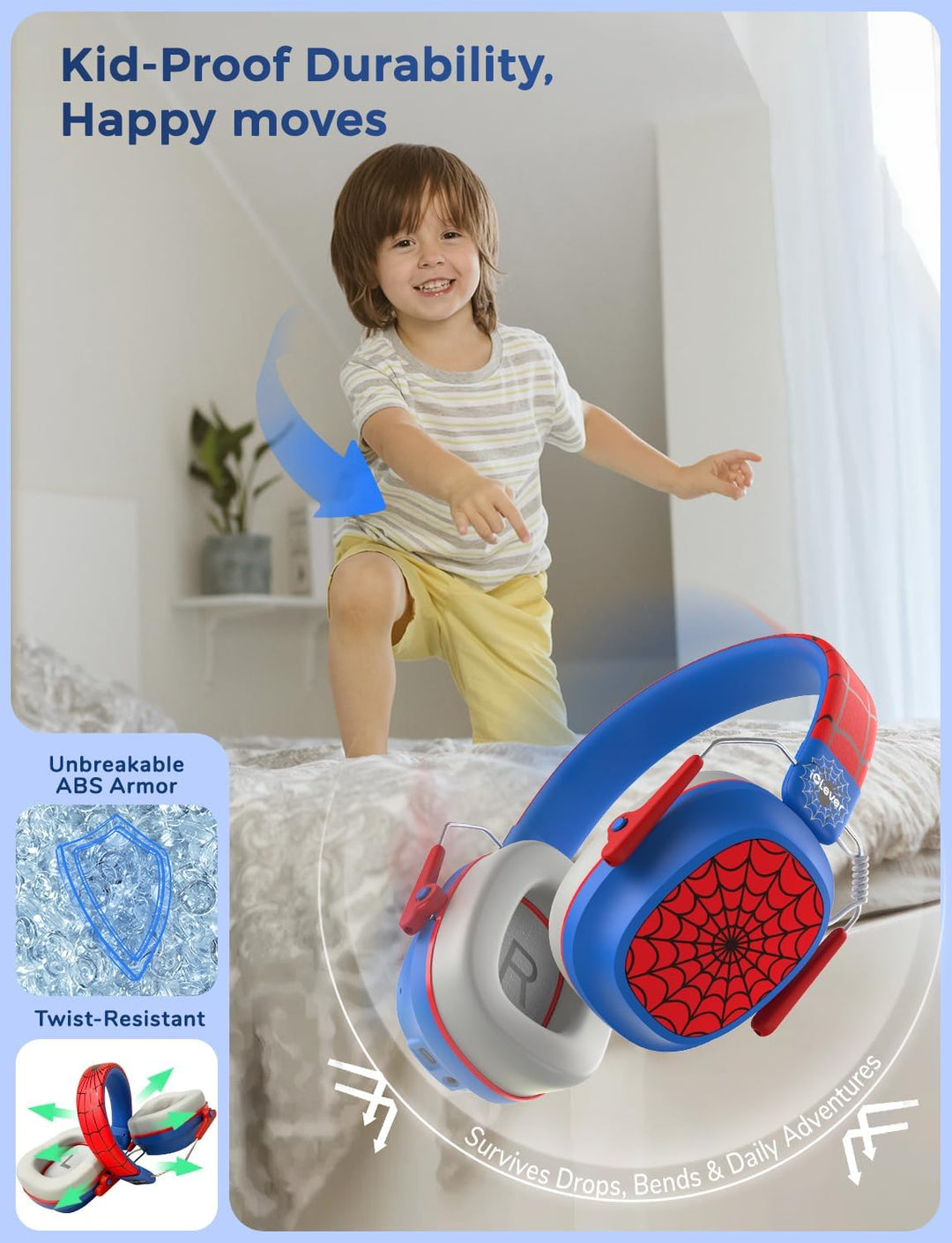 iClever - Auriculares con cancelación de ruido para niños y adultos...