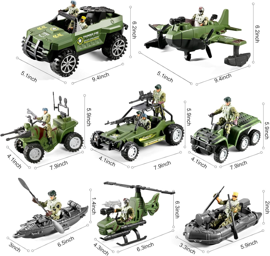 HOSPONY 58-en-1 Juguetes del Ejército para Niños de 4-7 6-8 8-12, C...