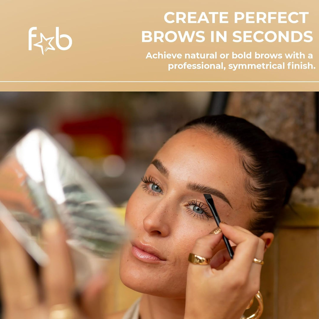 Kit de cejas Fab Brows Duo, kit de plantilla de cejas definitivo co...