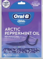 Oral-B Glide Púas de hilo dental de menta con sabor a aceite de men