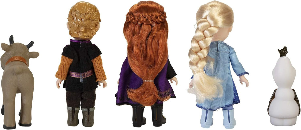 Disney Frozen 2 Set de Regalo de Muñecas Pequeñas - Incluye Elsa, Anna, Kristoff, Olaf y Sven! 6 pulgadas
