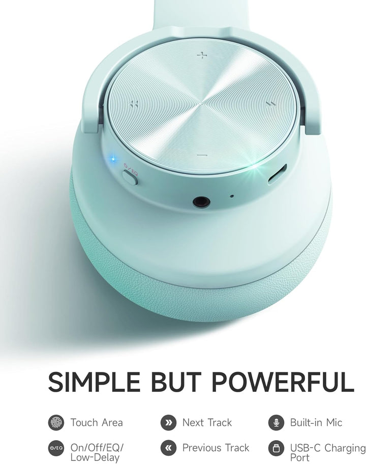 Picun Auriculares Bluetooth B8 sobre la oreja, tiempo de reproducci...