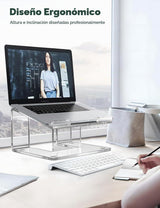 FUCDTEFC Soporte acrílico para computadora portátil para escritorio...