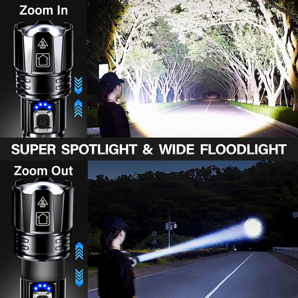 Lámpara AKNEAR Linterna LED recargable de alta luminosidad súper brillante