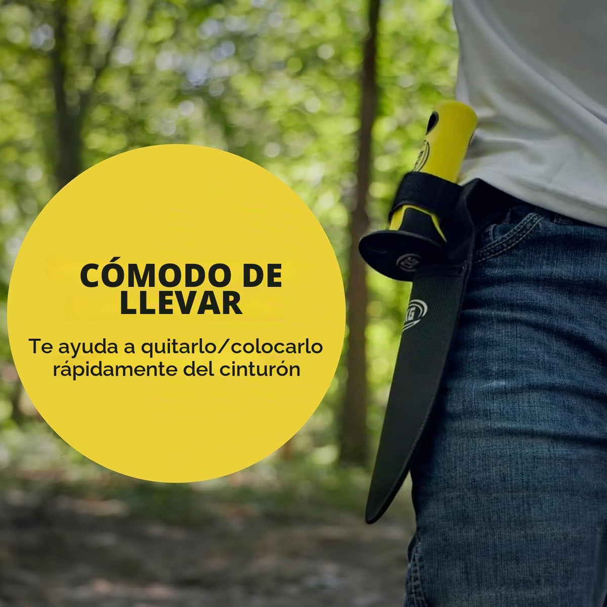 Pala detector de metales, herramienta de excavación de doble borde dentado resistente, con cuchillo para jardinería, caza, campamento, deshierbe, plantación y búsqueda de tesoros, color negro