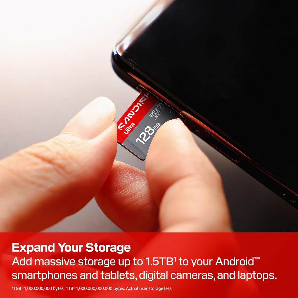 SANDISK Tarjeta Ultra MicroSD UHS-I de 128 GB
