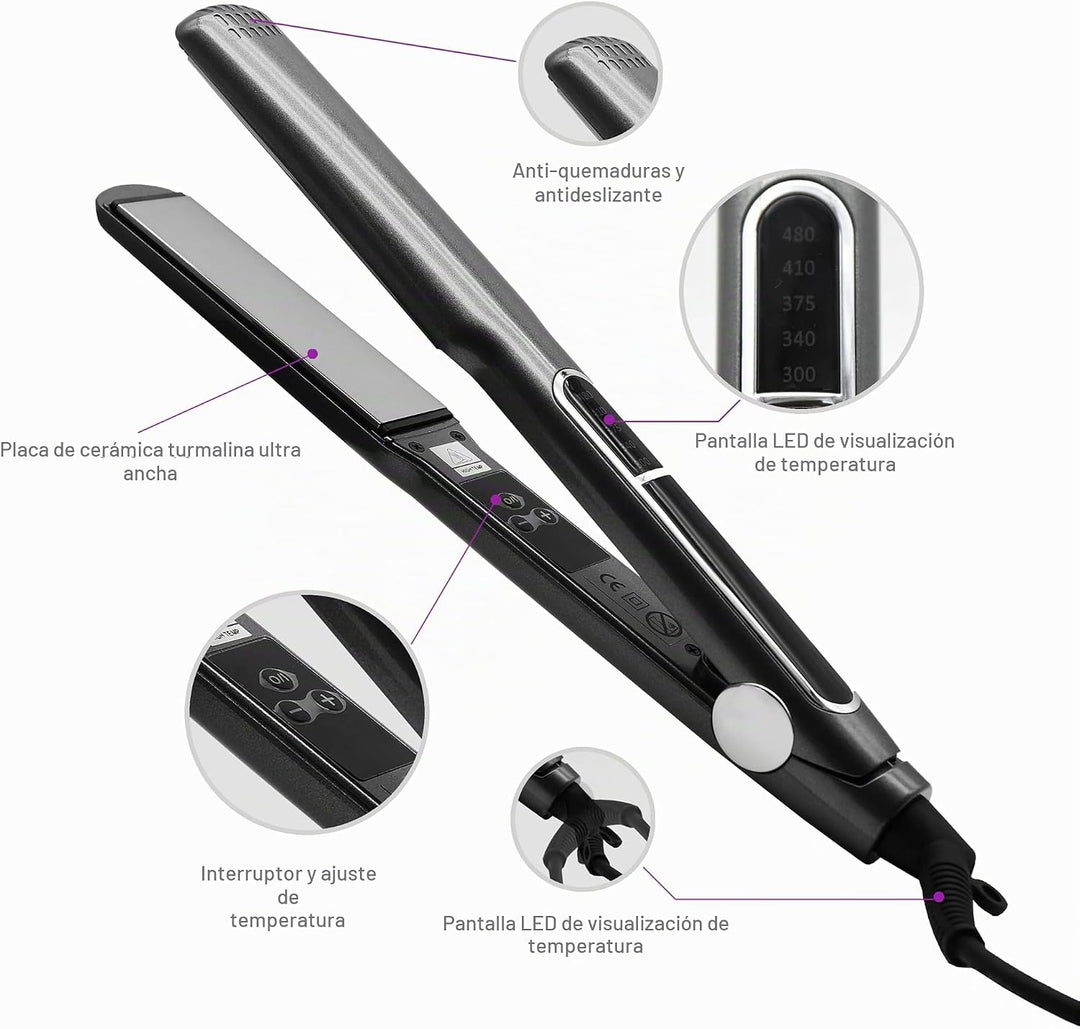 Plancha de pelo de hierro para mujeres, plancha plana pequeña planc...