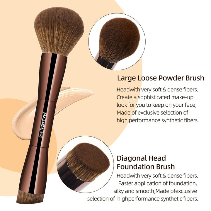 MAANGE 20 piezas de brochas de maquillaje con caja de regalo, broch...