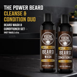 Viking Revolution Set de lavado y acondicionador para barba - Tabac...