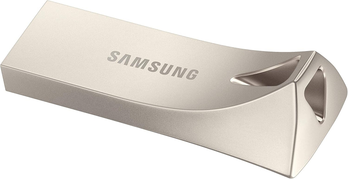 SAMSUNG BAR Plus 256GB - 400MB\/s Memoria Flash USB 3.1 Plata Champ...