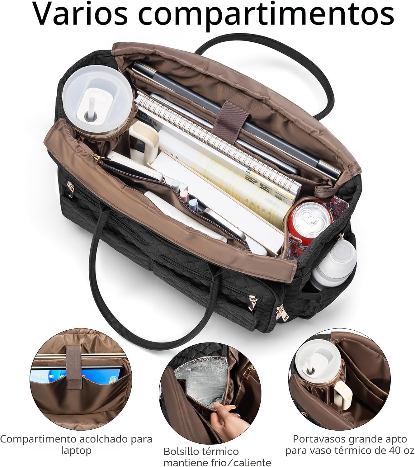 Bagstellar Bolsa de mano para profesora para mujer, bolsa de trabaj...