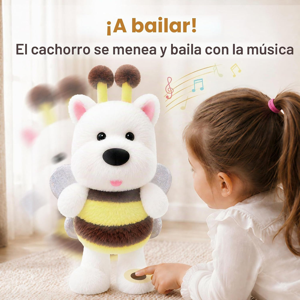 iPlay, iLearn Juguete que habla del perro bebé, animal de peluche bailando