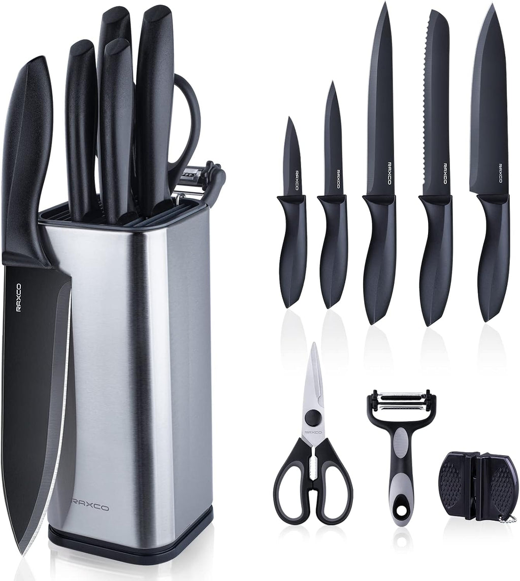 Juego de cuchillos de cocina de acero inoxidable de 10 piezas con