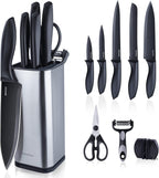 Juego de cuchillos de cocina de acero inoxidable de 10 piezas con