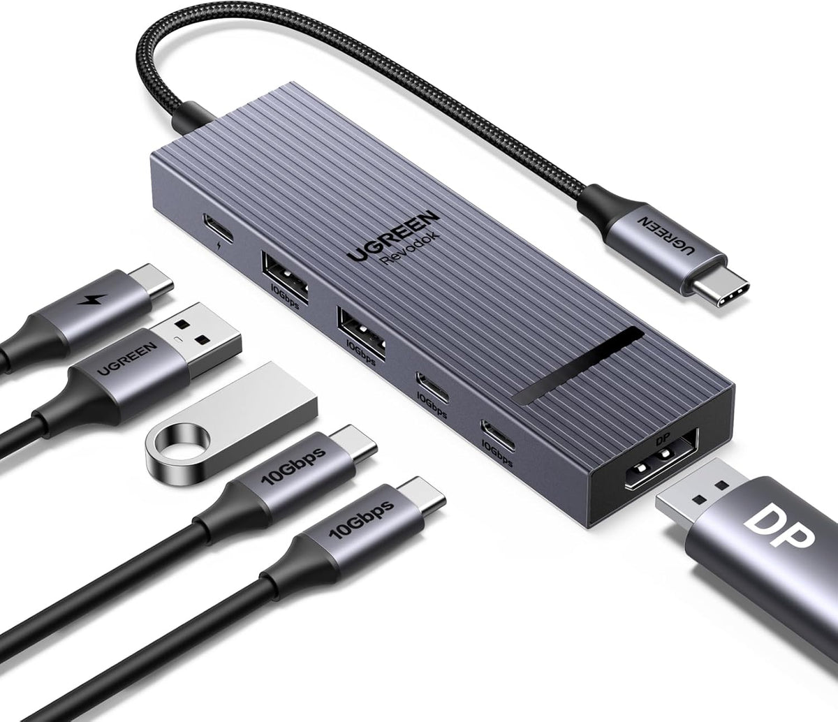 UGREEN, 75244, hub USB 3.2 de 4 puertos