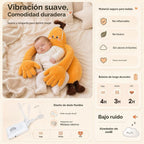 Banana Baby - Juguete de peluche calmante con suave vibración de 3 velocidades, brazos largos para abrazar, inserto cálido extraíble, lindo muñeco de peluche para niñas y niños