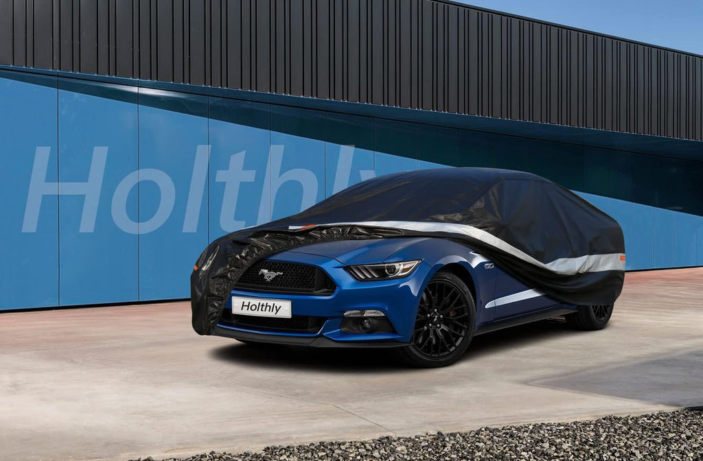 Funda para Automóvil Cupé de 10 Capas Impermeable para Todo Clima para Automóviles, 100% Impermeable Fundas para Automóviles de Exterior Protección contra Lluvia, Nieve, Rayos UV y Polvo