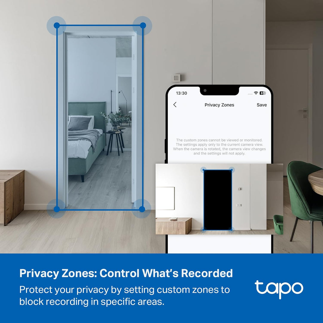 Tapo - Cámara de seguridad de 1080p para interiores\/exteriores - D...