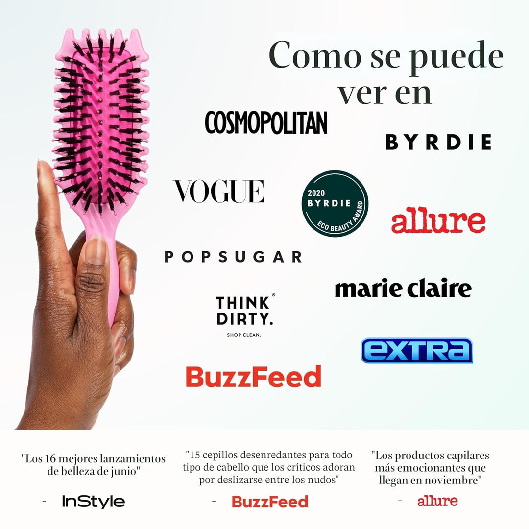 Bounce Curl Define EdgeLift Brush, Herramienta 5 en 1 para Rizos, O...