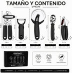 Juego de herramientas de cocina de 5 piezas, accesorios de cocina de acero