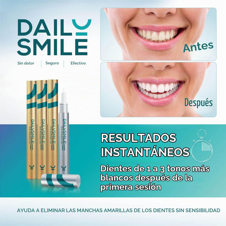 Kit de Blanqueamiento Dental DailySmile con LED - Formulado para Di...