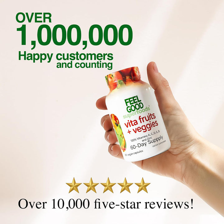 FeelGood Superfoods Cápsulas de apoyo inmunológico de 1000 mg hecha...
