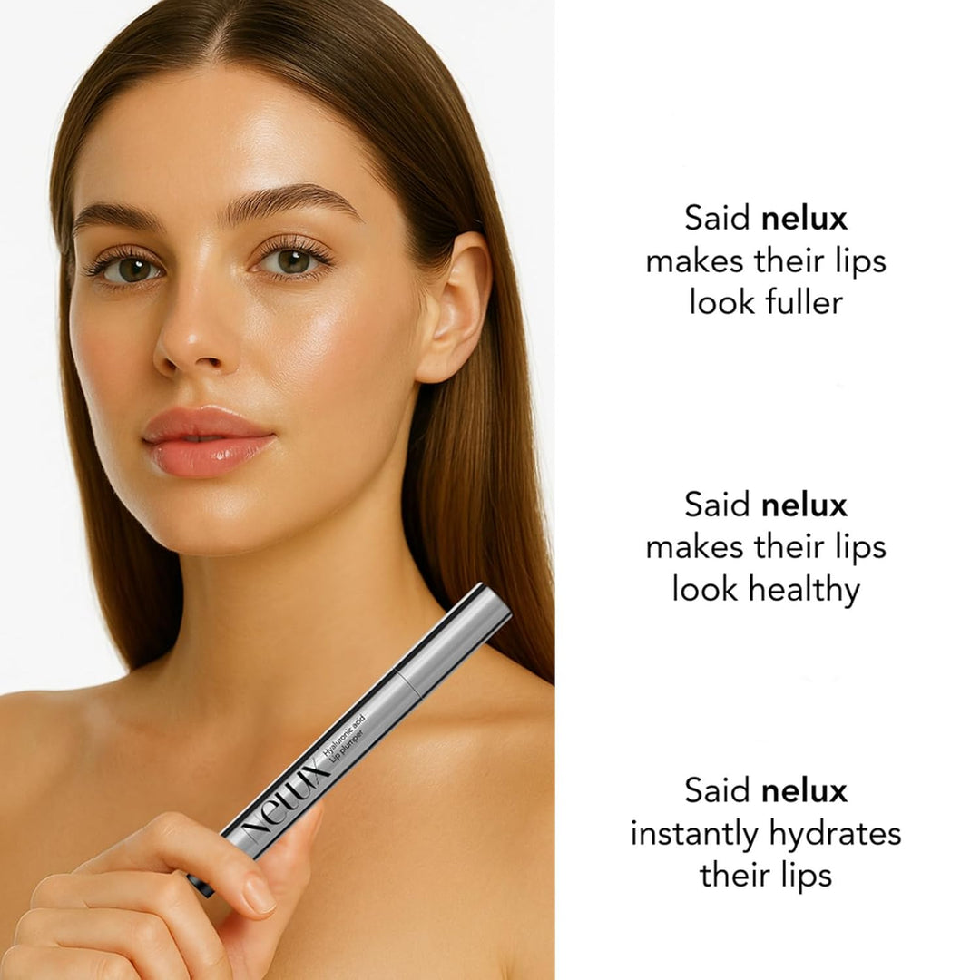 Nelux Lápiz labial Nelux con ácido hialurónico, hidratación instant...