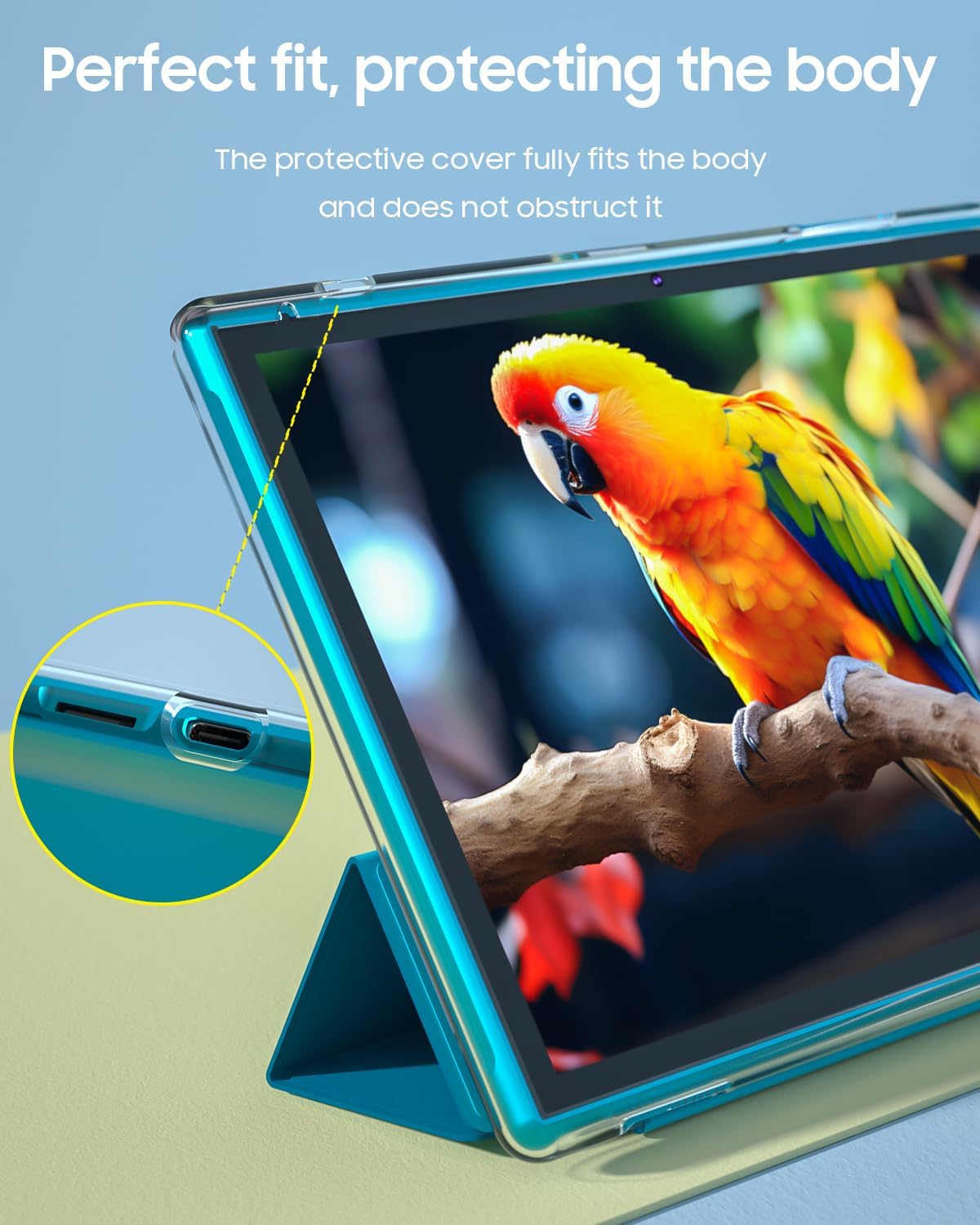 Tablet 2 en 1 con funda para teclado y ratón, tableta de 10 pulgada...