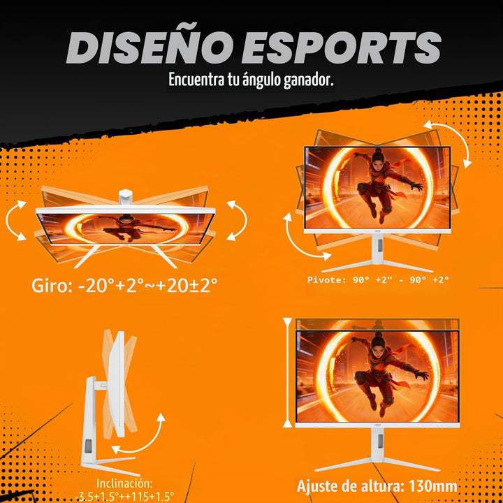 AOC Monitor para juegos Mini-LED de 27 pulgadas, QHD 2560×1440, 320...
